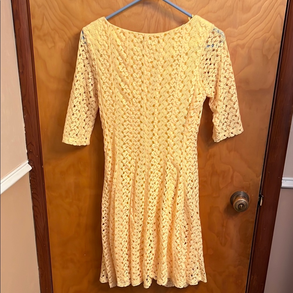 Rabbit Rabbit Rabbit Yellow Lace Dress Size 4 - Picture 5 of 6